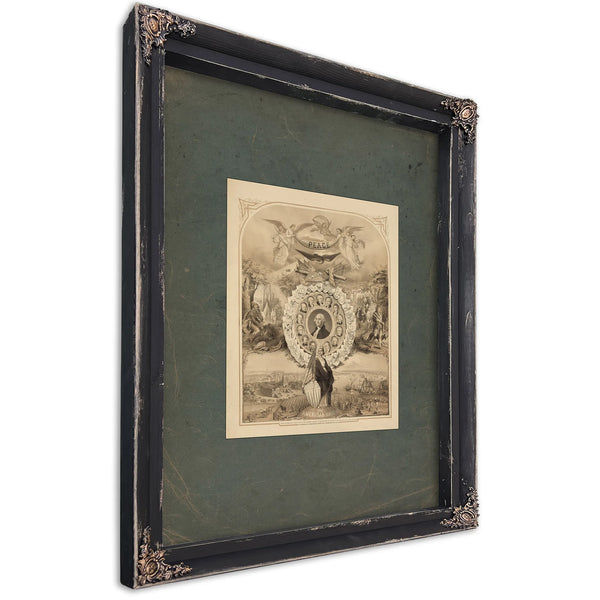 The American Union 1861 — Ebony Framed Canvas Print | Bella Frye