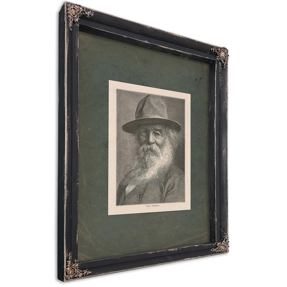 Walt Whitman 19th Century — Ebony Framed Canvas Print | Bella Frye