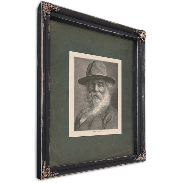 Walt Whitman 19th Century — Ebony Framed Canvas Print | Bella Frye