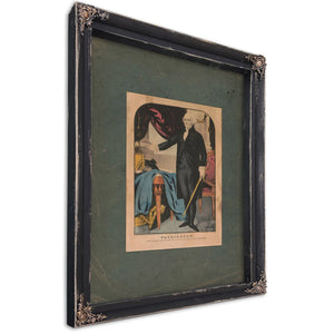 Washington First in War First in Peace and First in the Hearts of His Countrymen 19th Century — Ebony Framed Canvas Print | B