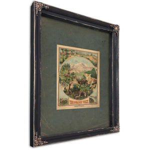 The Golden West 19th Century — Ebony Framed Canvas Print | Bella Frye