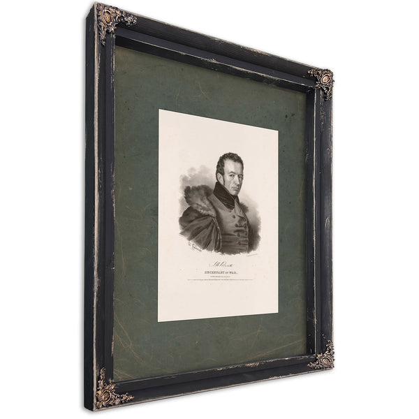 Joel Roberts Poinsett Secretary of War 1838 1 — Ebony Framed Canvas Print | Bella Frye