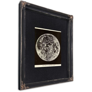 The Expired Planet Victorian Lunar Death Portrait — Ebony Framed Canvas Print | Bella Frye