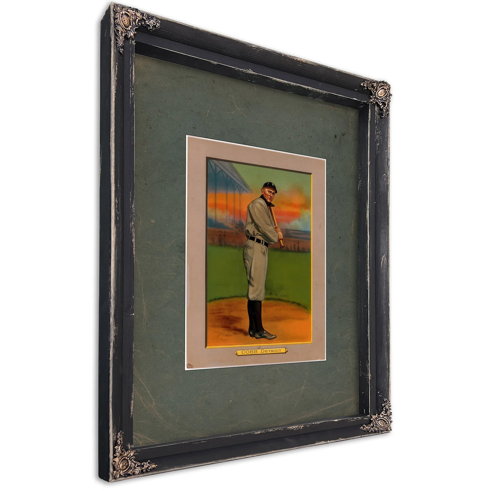 Baseball Sport Vintage Sports — Ebony Framed Canvas Print | Bella Frye