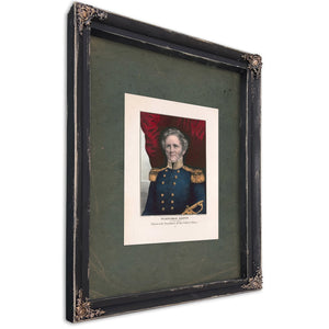 Winfield Scott the Peoples Choice for Thirteenth President of the United States 1847 — Ebony Framed Canvas Print | Bella Frye