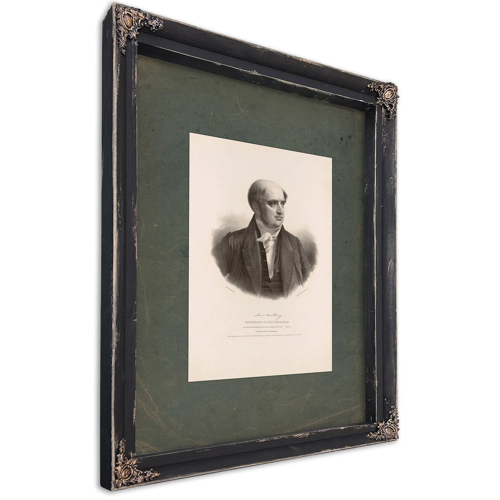 Levi Woodbury Secretary of the Treasury 1837 — Ebony Framed Canvas Print | Bella Frye