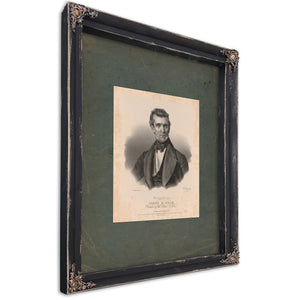 James K Polk President of the United States 1845 — Ebony Framed Canvas Print | Bella Frye