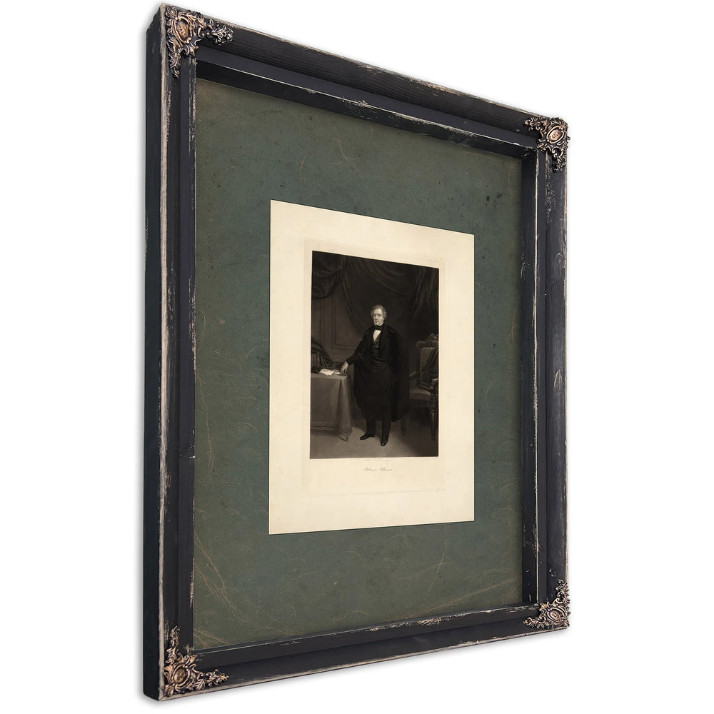 Millard Fillmore 185 1853 — Ebony Framed Canvas Print | Bella Frye