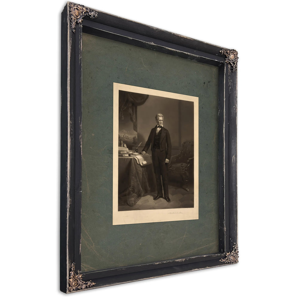 Andrew Jackson 186 — Ebony Framed Canvas Print | Bella Frye