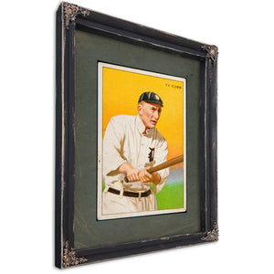 T227 Miners Extra Ty Cobb 8cccb — Ebony Framed Canvas Print | Bella Frye