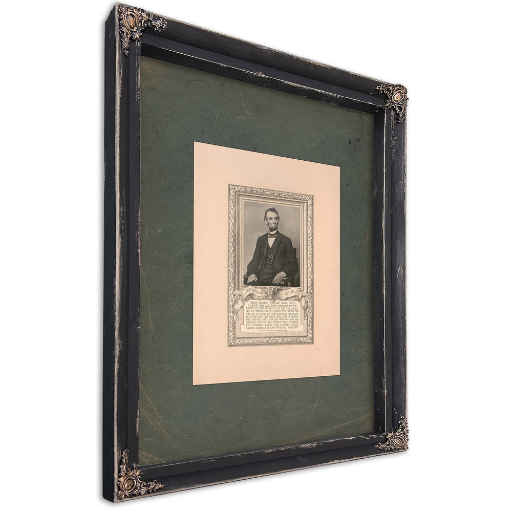 Abraham Lincoln 1918 — Ebony Framed Canvas Print | Bella Frye