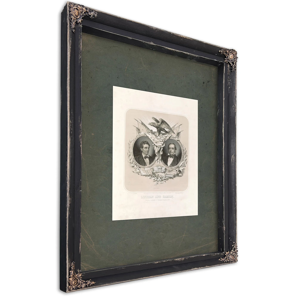 Lincoln and Hamlin 186 — Ebony Framed Canvas Print | Bella Frye