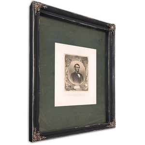 Abraham Lincoln 1865 — Ebony Framed Canvas Print | Bella Frye