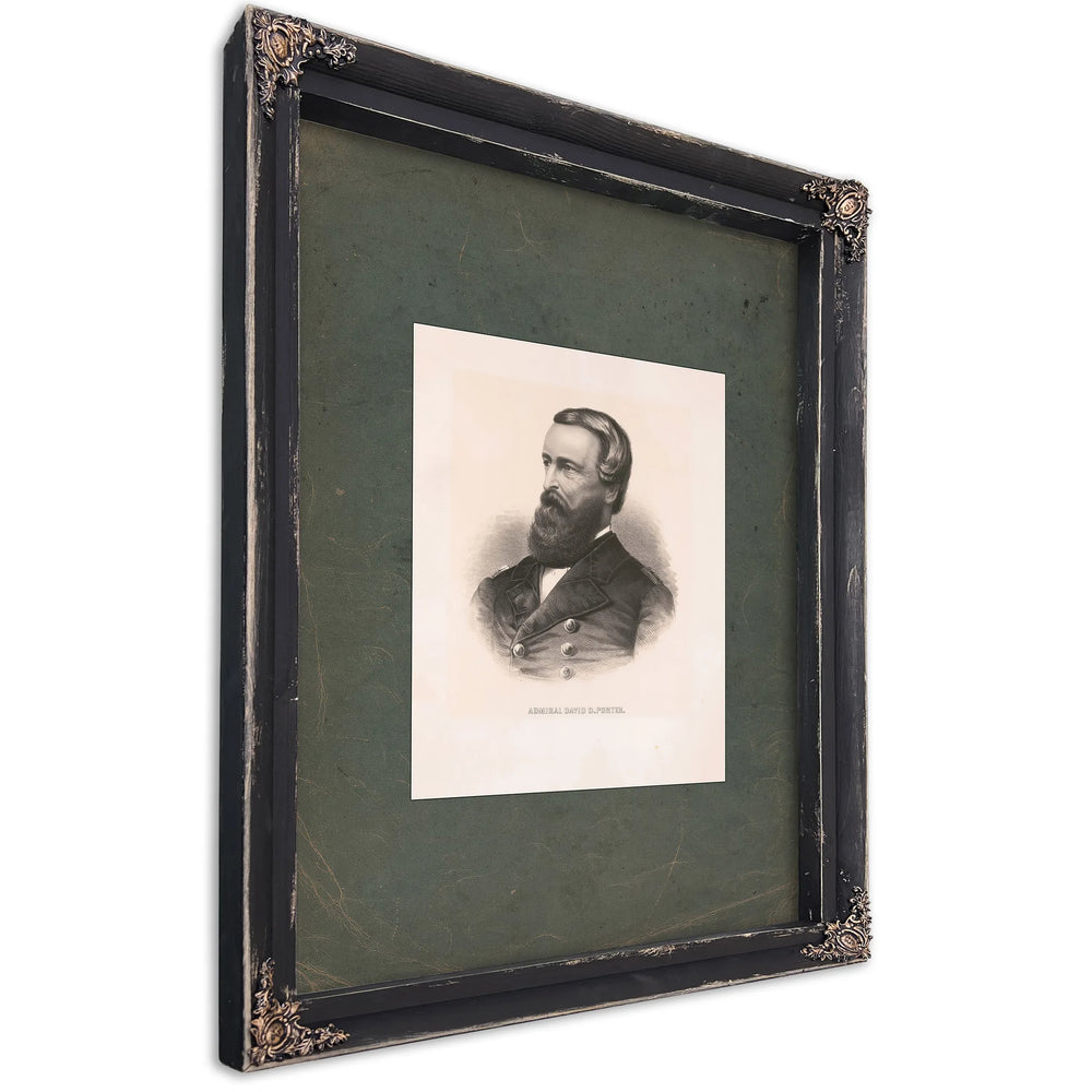Dmiral David Porter 184s — Ebony Framed Canvas Print | Bella Frye