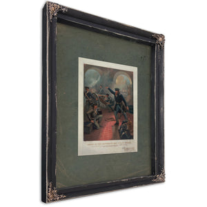 Grant at the Capture of the City of Mexico 186 187 — Ebony Framed Canvas Print | Bella Frye