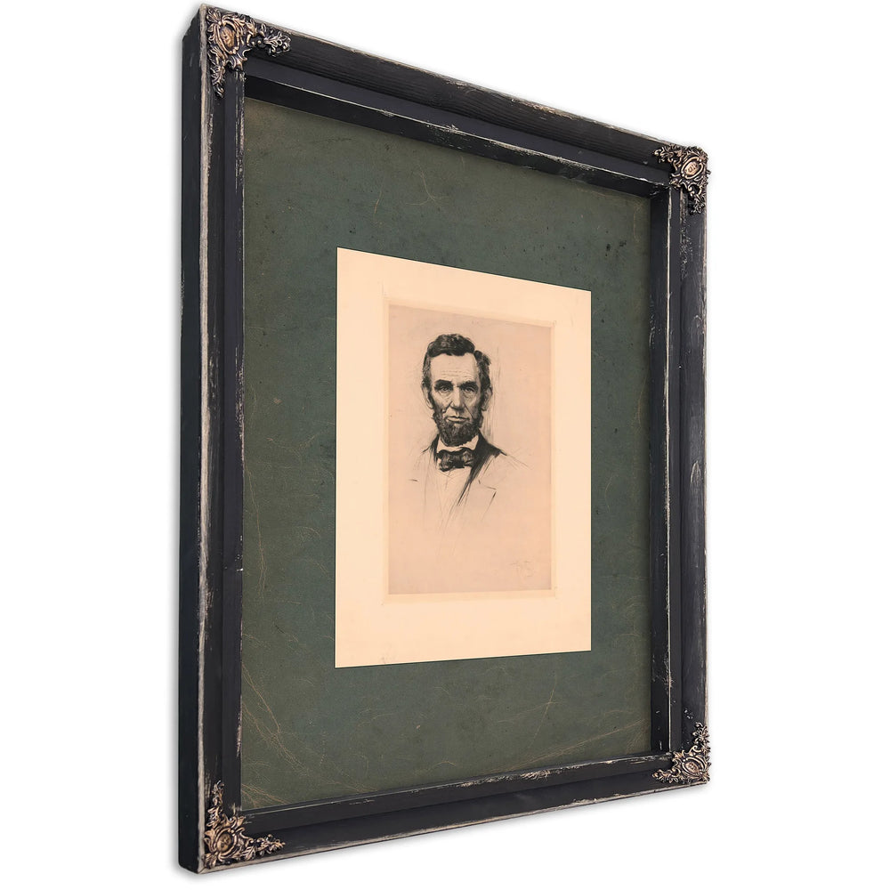 Abraham Lincoln 192 — Ebony Framed Canvas Print | Bella Frye