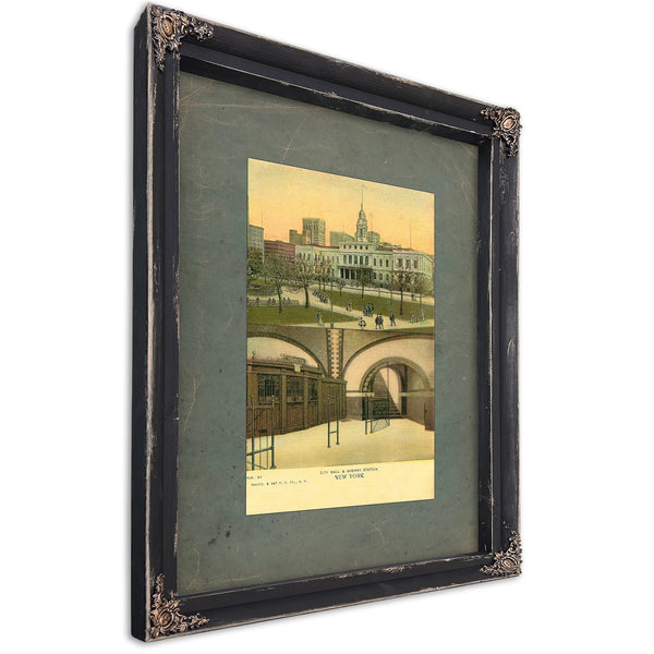 The Underground Passage at City Hall — Ebony Framed Canvas Print | Bella Frye