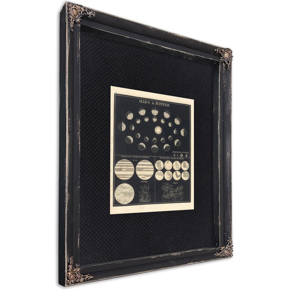 Celestial Mechanics of the Wandering Gods — Ebony Framed Canvas Print | Bella Frye