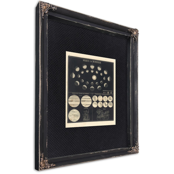 Celestial Mechanics of the Wandering Gods — Ebony Framed Canvas Print | Bella Frye