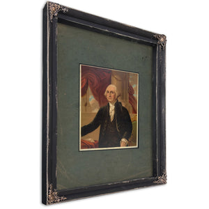 George Washington 1876 — Ebony Framed Canvas Print | Bella Frye
