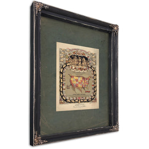 This Porcineograph 1876 — Ebony Framed Canvas Print | Bella Frye