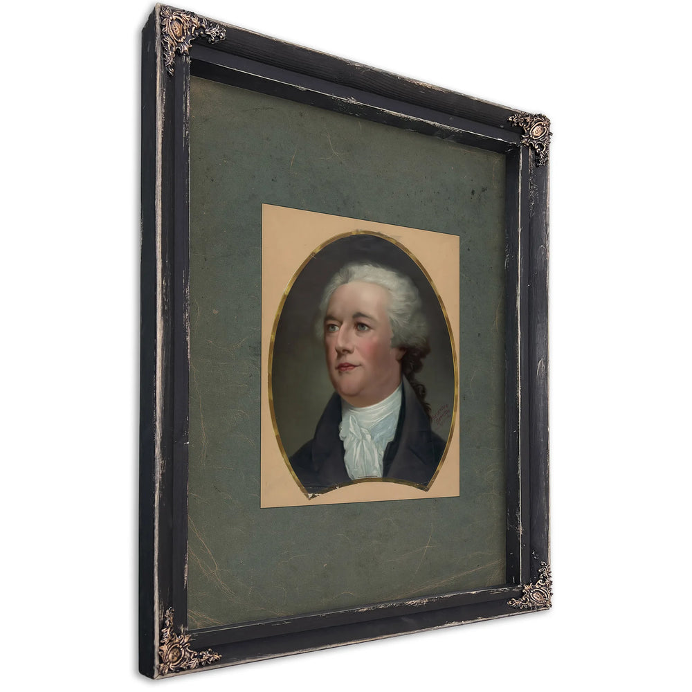 Alexander Hamilton Born 1751 Died 184 1896 — Ebony Framed Canvas Print | Bella Frye