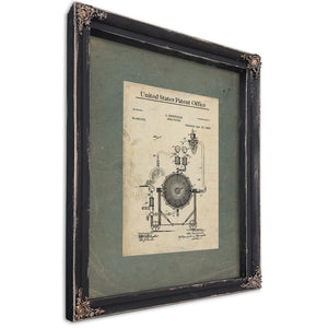 The Alchemists Vessel Zwietusch Beer Filter Patent — Ebony Framed Canvas Print | Bella Frye