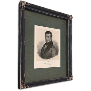 Cc Clay Senator From Alabama 19th Century — Ebony Framed Canvas Print | Bella Frye