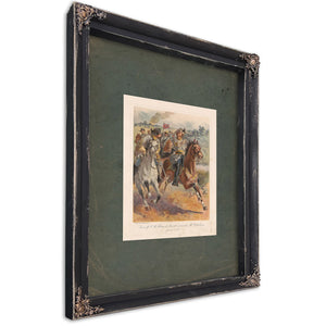 General James Ewell Brown Stuarts Raid Around Mcclellan June 1862 19 — Ebony Framed Canvas Print | Bella Frye
