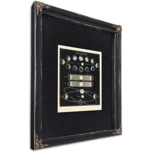The Celestial Mechanics of Light and Shadow — Part A — Ebony Framed Canvas Print | Bella Frye