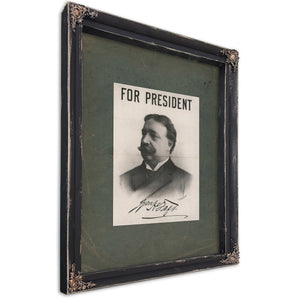 For President Wh Taft 198 — Ebony Framed Canvas Print | Bella Frye