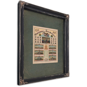 The Centennial of Our Republic 1876 — Ebony Framed Canvas Print | Bella Frye