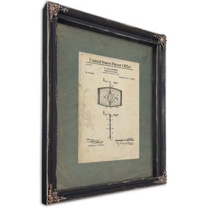 The Kollenberg Apparatus Patent Drawing No. 612349 — Ebony Framed Canvas Print | Bella Frye