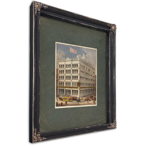 The United States Mutual Accident Association 1886 — Ebony Framed Canvas Print | Bella Frye