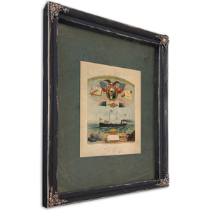 Emblem of the International Longshoremens Association 191 — Ebony Framed Canvas Print | Bella Frye
