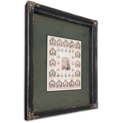 Andrew Johnson and Others 1865 1869 — Ebony Framed Canvas Print | Bella Frye