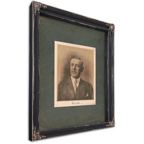 Woodrow Wilson 1913 — Ebony Framed Canvas Print | Bella Frye
