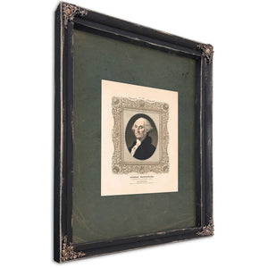 George Washington 1st President of the United States 1846 — Ebony Framed Canvas Print | Bella Frye