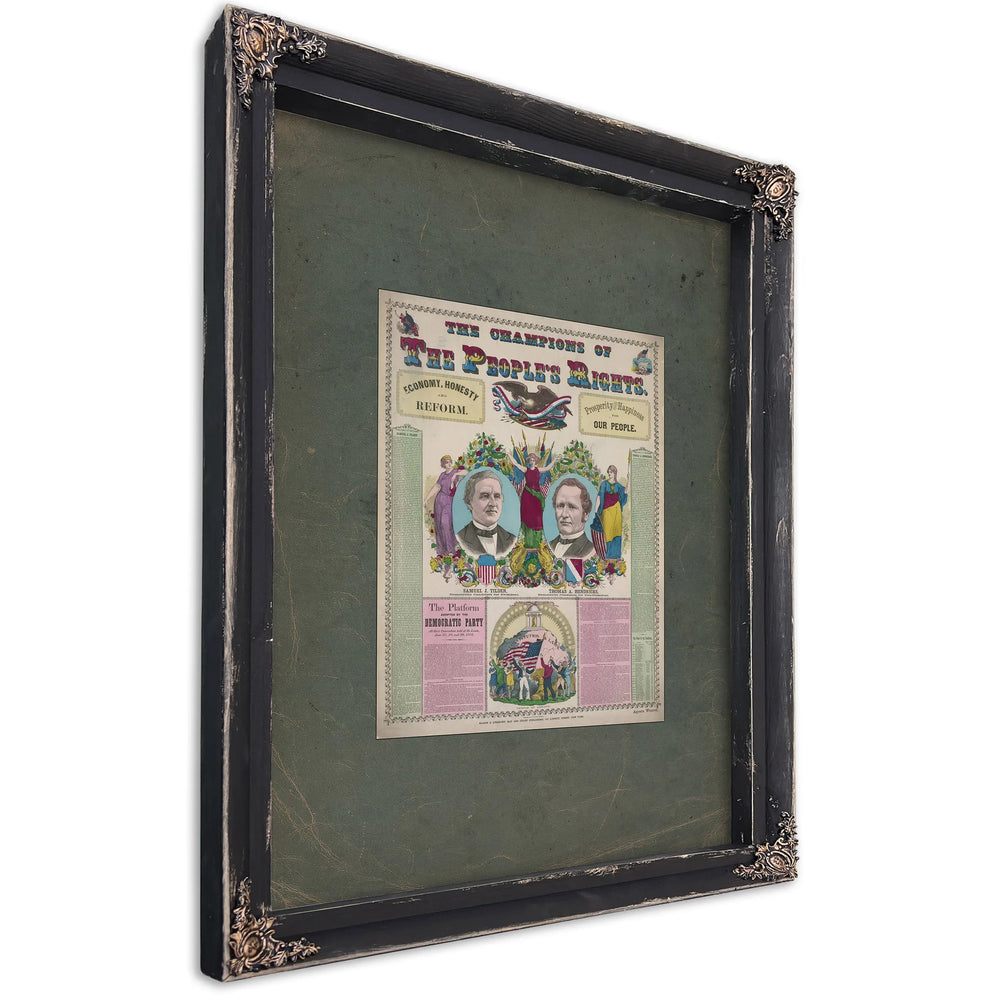 The Champions of the Peoples Right 1876 — Ebony Framed Canvas Print | Bella Frye