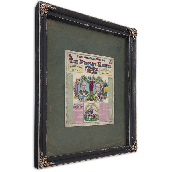 The Champions of the Peoples Right 1876 — Ebony Framed Canvas Print | Bella Frye