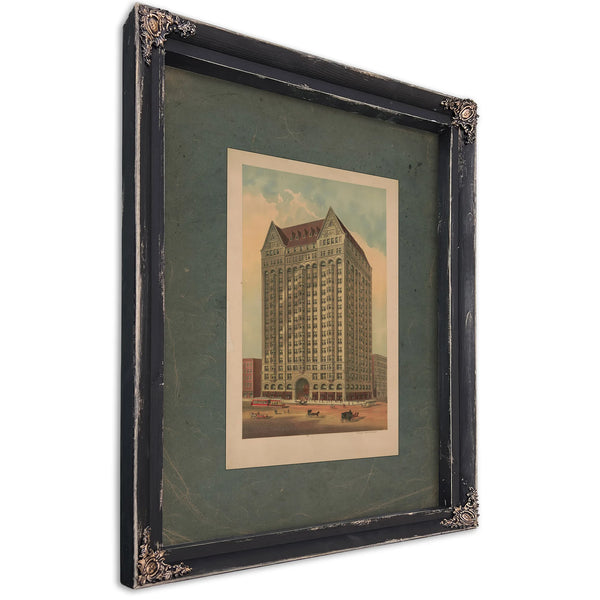 Masonic Temple Chicago 189 — Bourbon Framed Canvas Print | Bella Frye