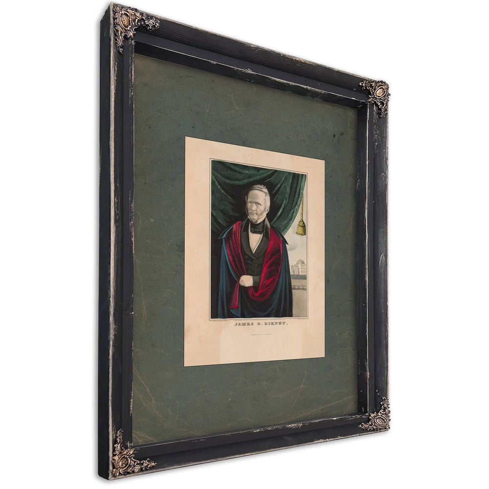 James G Birney 1844 — Ebony Framed Canvas Print | Bella Frye
