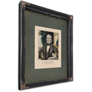 Henry Clay Nominated for Eleventh President of the United States 1835 1856 — Ebony Framed Canvas Print | Bella Frye