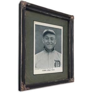 Detroit Free Press Ty Cobb — Ebony Framed Canvas Print | Bella Frye