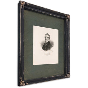 Mark a Cooper Representative From Georgia 1843 — Ebony Framed Canvas Print | Bella Frye