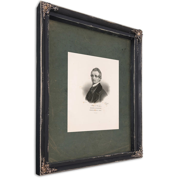 Mark a Cooper Representative From Georgia 1843 — Ebony Framed Canvas Print | Bella Frye
