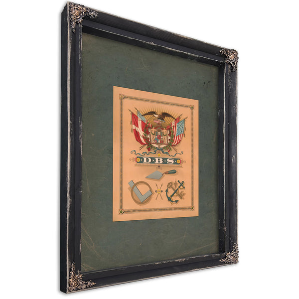 Dbs 1894 — Ebony Framed Canvas Print | Bella Frye