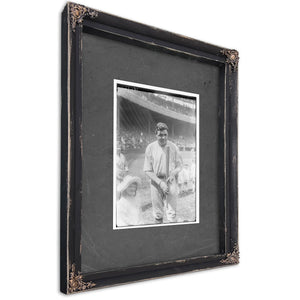 Babe Ruth New York Al Baseball — Ebony Framed Canvas Print | Bella Frye