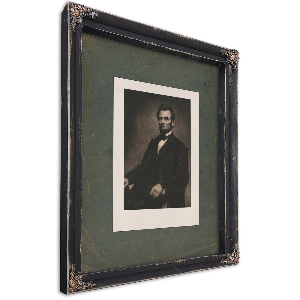 Abraham Lincoln 197 — Ebony Framed Canvas Print | Bella Frye