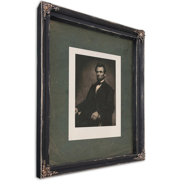 Abraham Lincoln 197 — Ebony Framed Canvas Print | Bella Frye